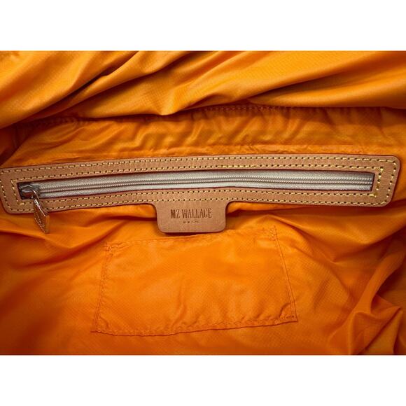 MZ Wallace Metro Blue Camo Travel Quilted Tote Bag With Matching Pouch Excellent - Picture 15 of 16